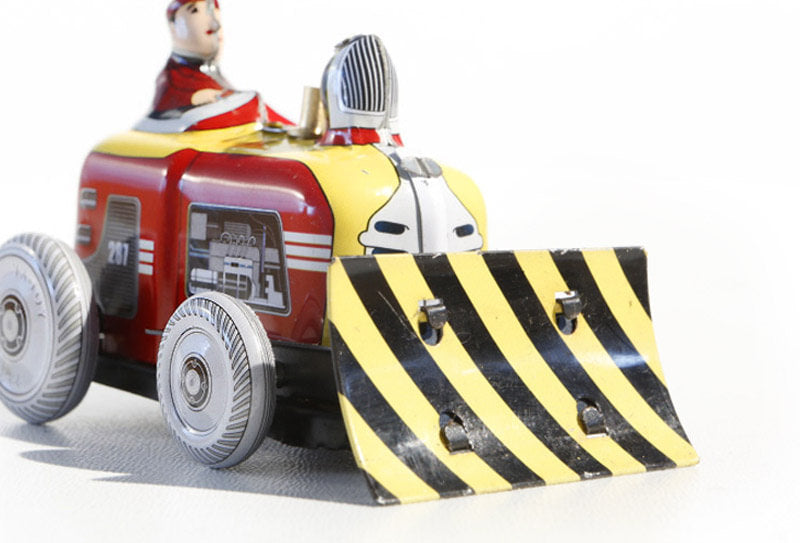 Small Bulldozer tin toy 