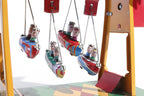 Small swing boats fairground tin toy