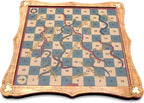 Snakes and ladders wooden board game