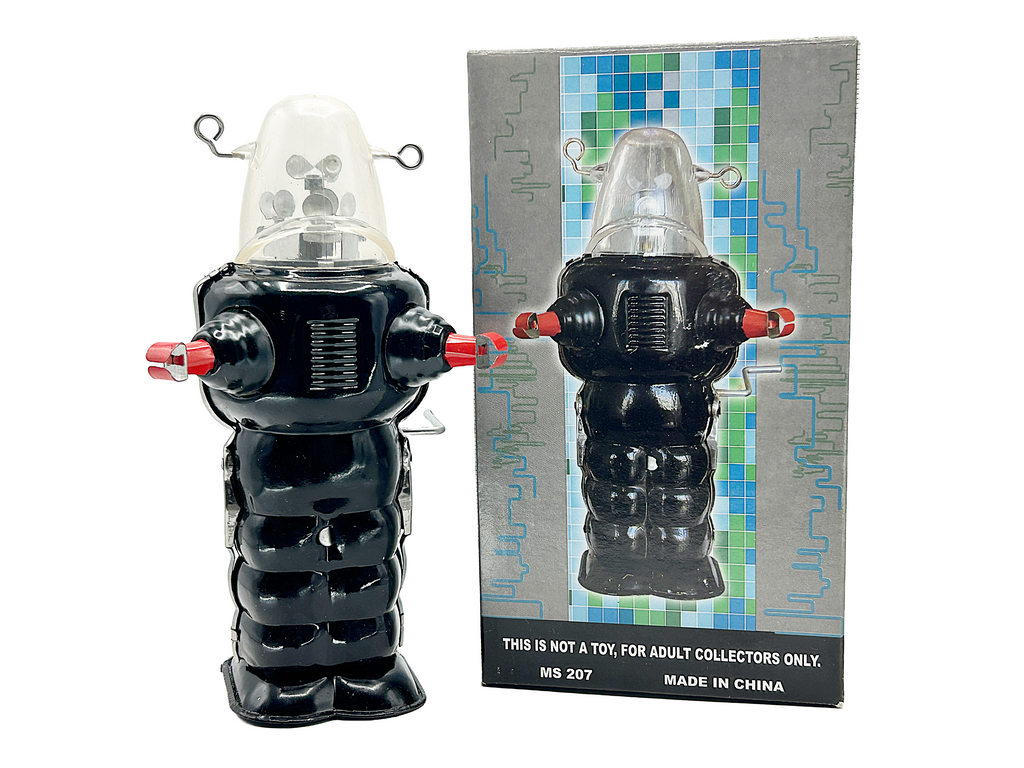 Black Space Trooper - Collectable Tin Toy