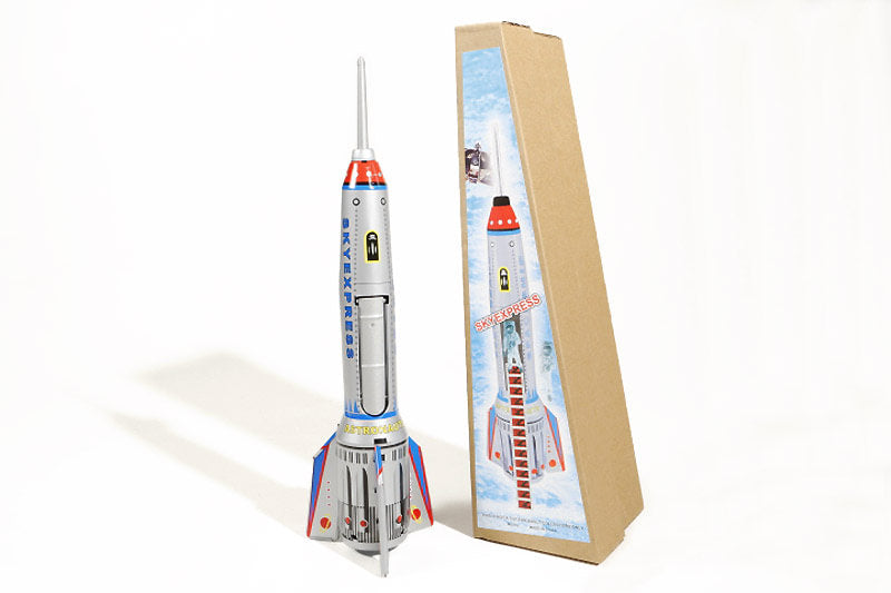 Space Rocket Tin toy with packaging