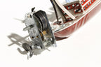 Close up of Steam Boat tin toy
