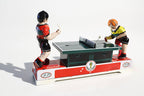 Table tennis players tin toy