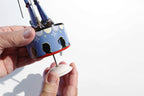 Close up of Tap Dancer Tin Character tin toy 