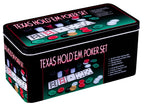 Casino style Texas Hold 'Em poker Set in tin