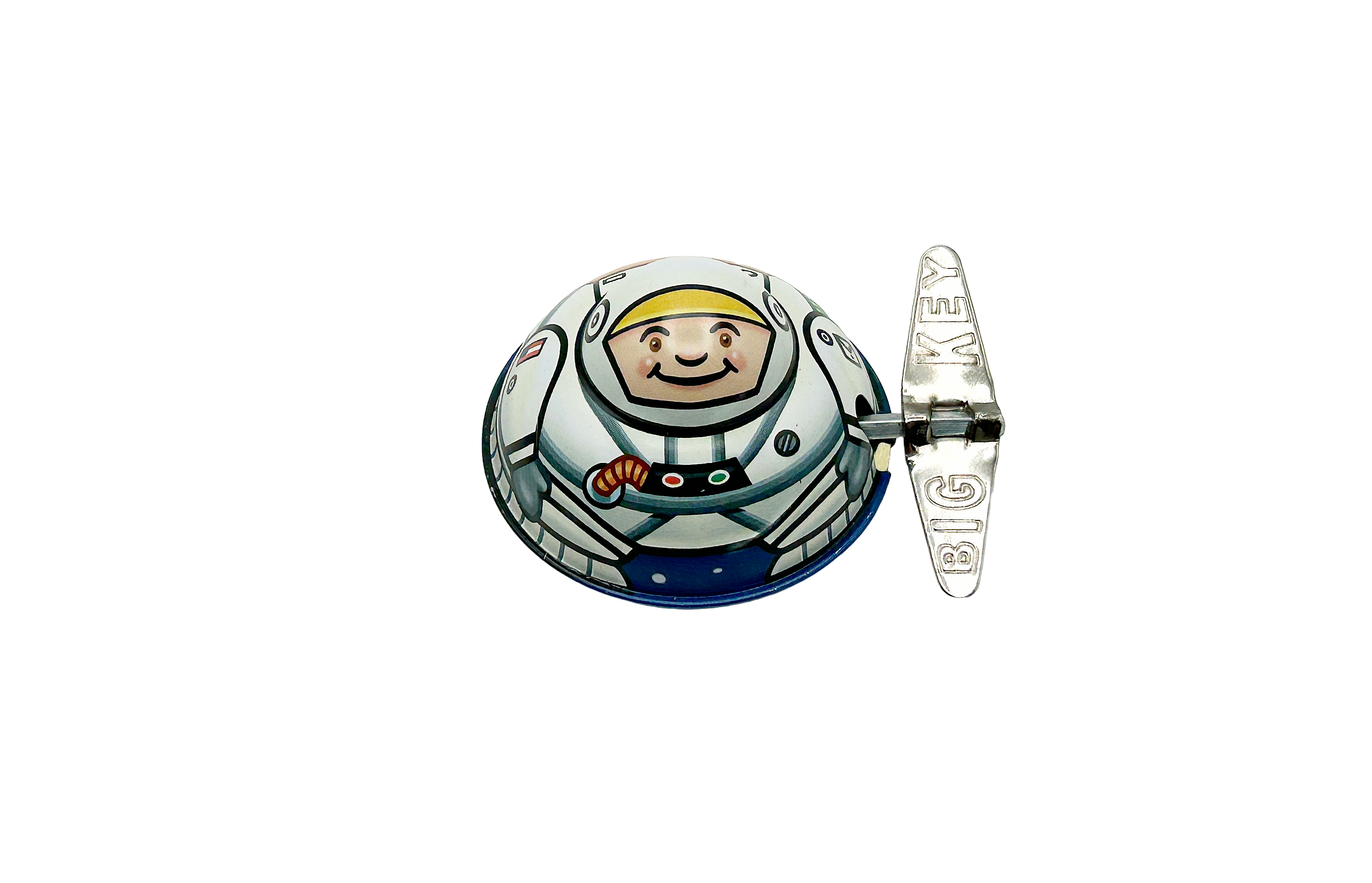 Tin Oval Spaceman Clockwork Tin Toy - Collectable Tin Toy