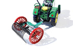 Close up of Towed Rake tin toy