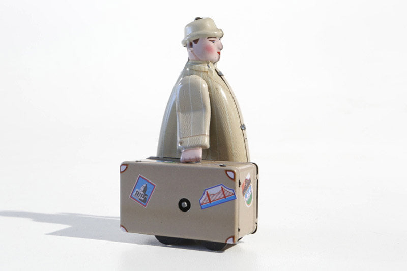 Trade Fair Man tin toy 