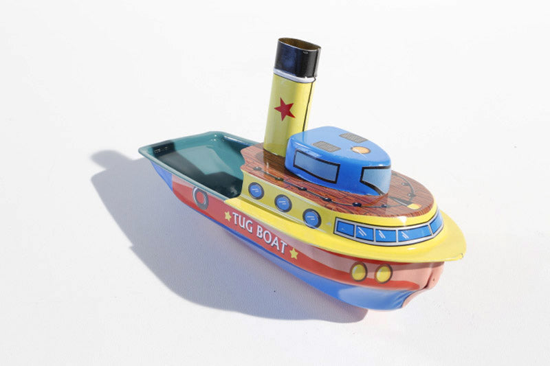 Tin Treasure's Pop Pop Tug Boat tin toy