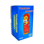 Tumbling Monkey tin toy packaging