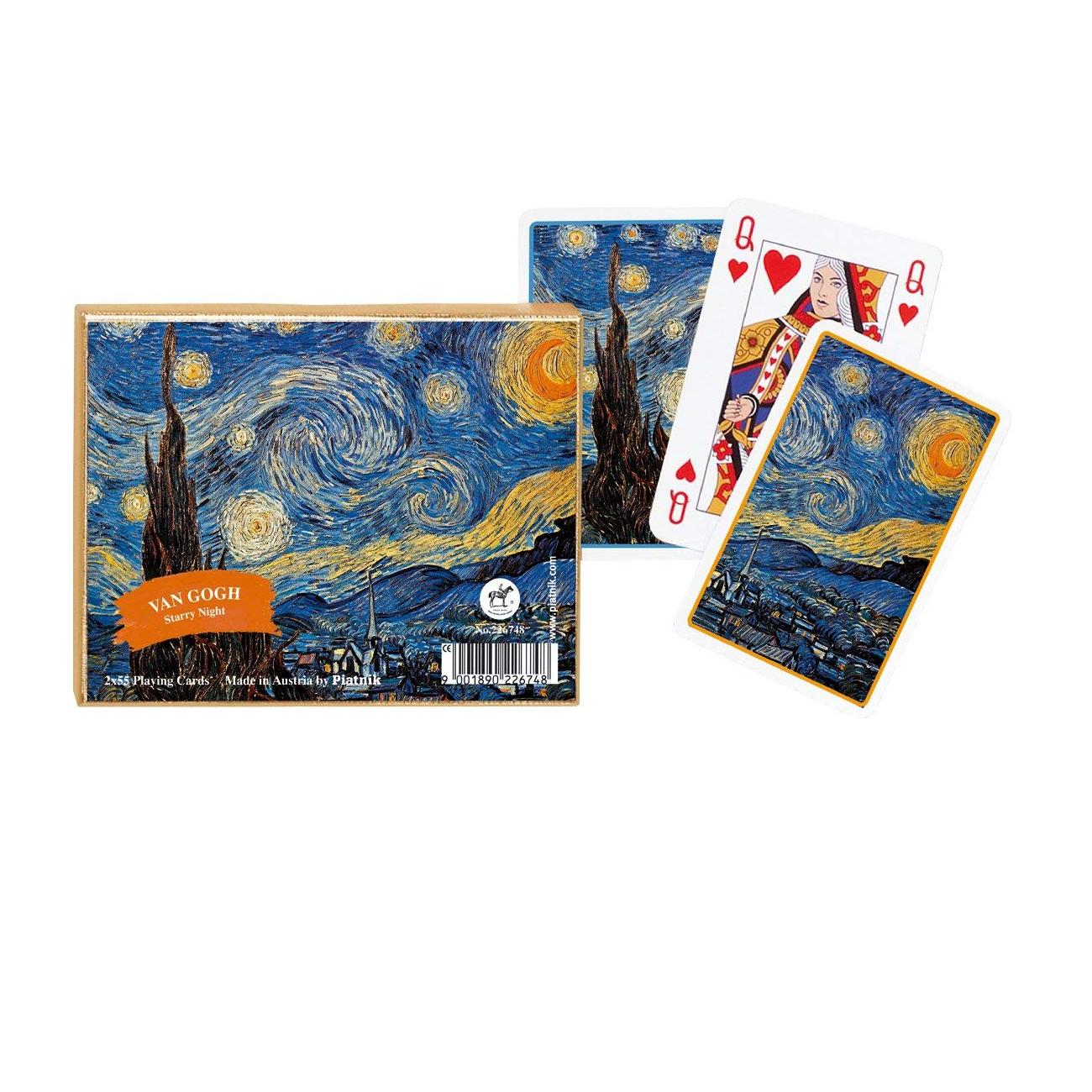 Playing cards with Van Gogh 'Starry Night' design 