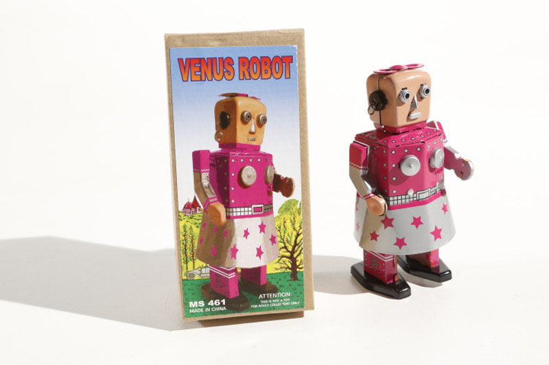 Venus robot tin toy with packaging 