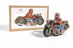 Vintage Motorcycle tin toy with packaging 