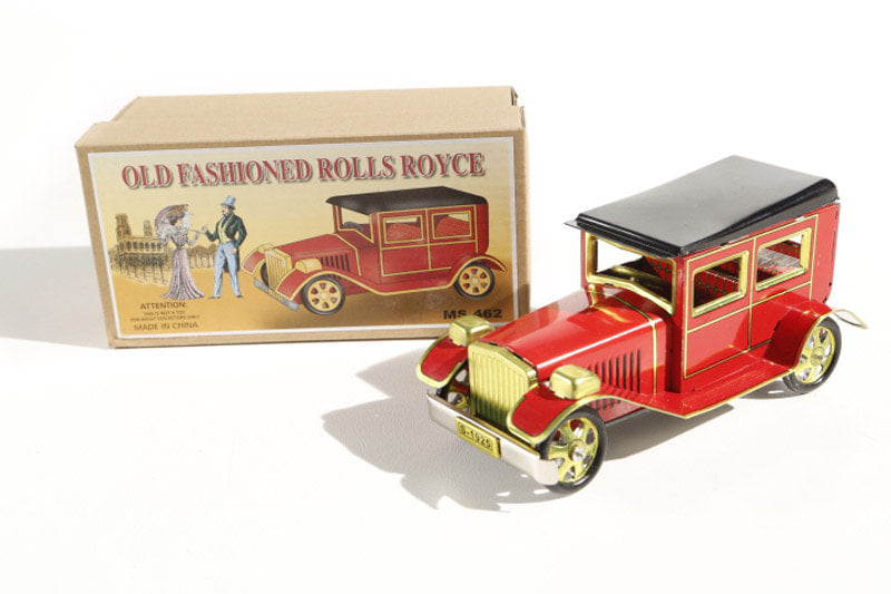 Vintage rolls Royce tin toy carwith packaging