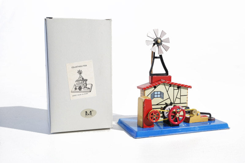 Windmill Tin Toy with packaging