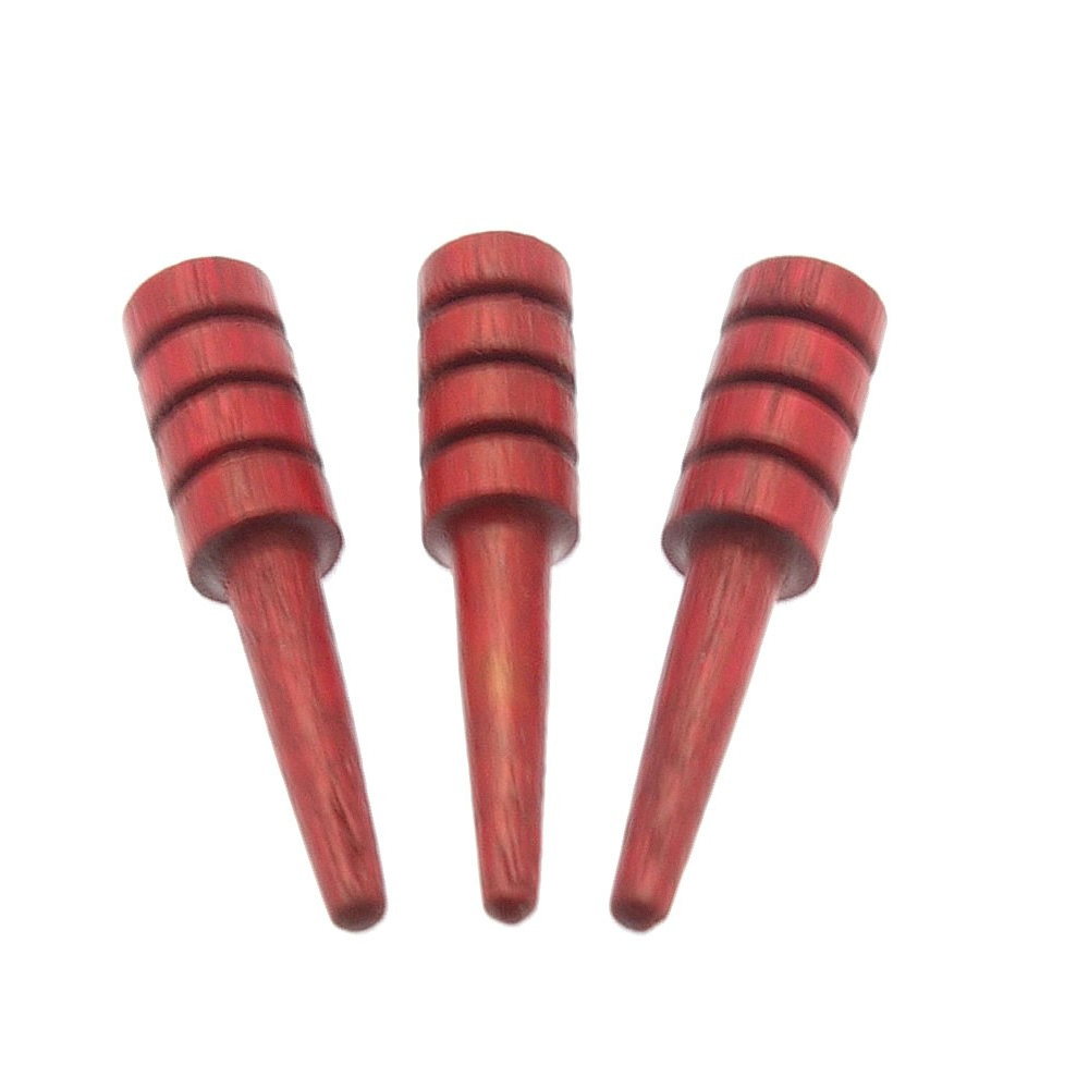 Red wooden cribbage pegs