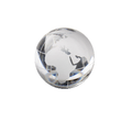 Clear glass globe marble