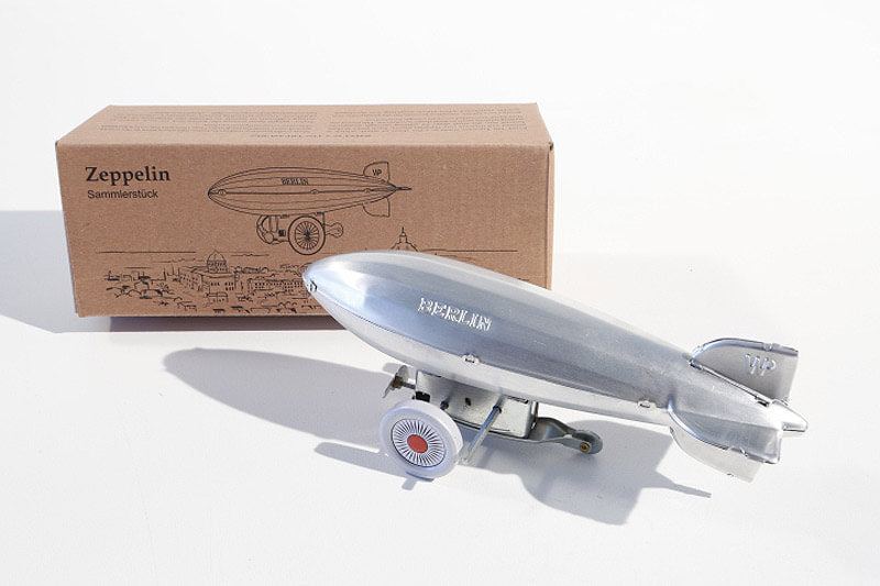 Zeppelin tin toy with packaging