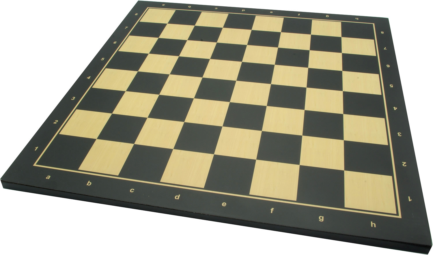 Wood Chess Board No 5 - 54 x 54cm, Black & Natural